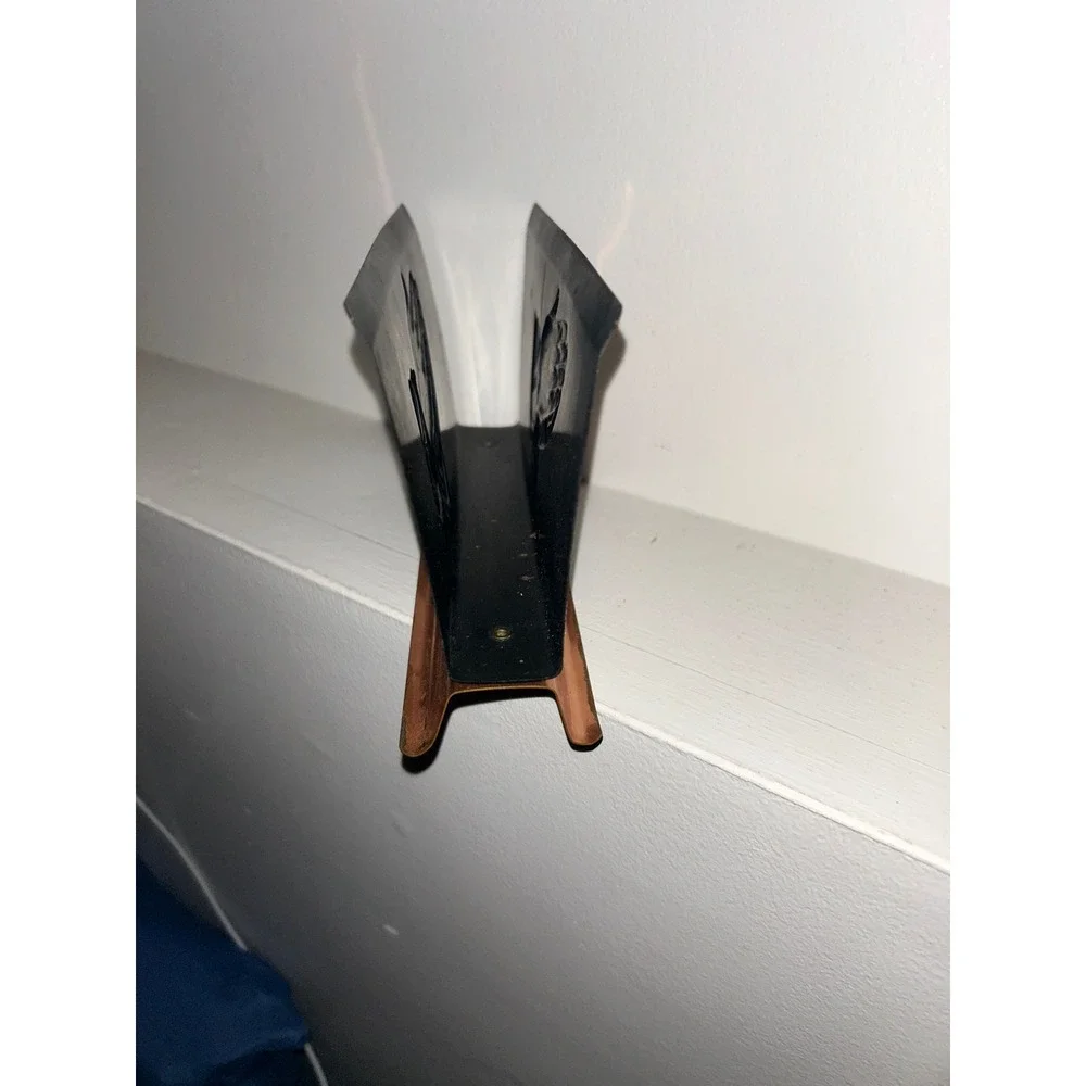 Vintage Copper Praying Hands Napkin Holder Religious Letter Mail Organizer
